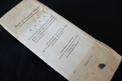 Banknotes bill, 1844 Banknotes bill, 1844