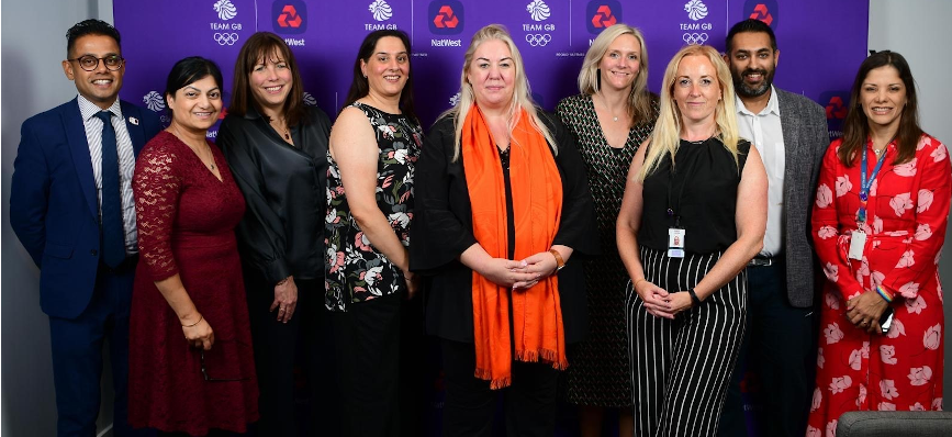 Image of NatWest colleagues attending the South Asian Heritage month event